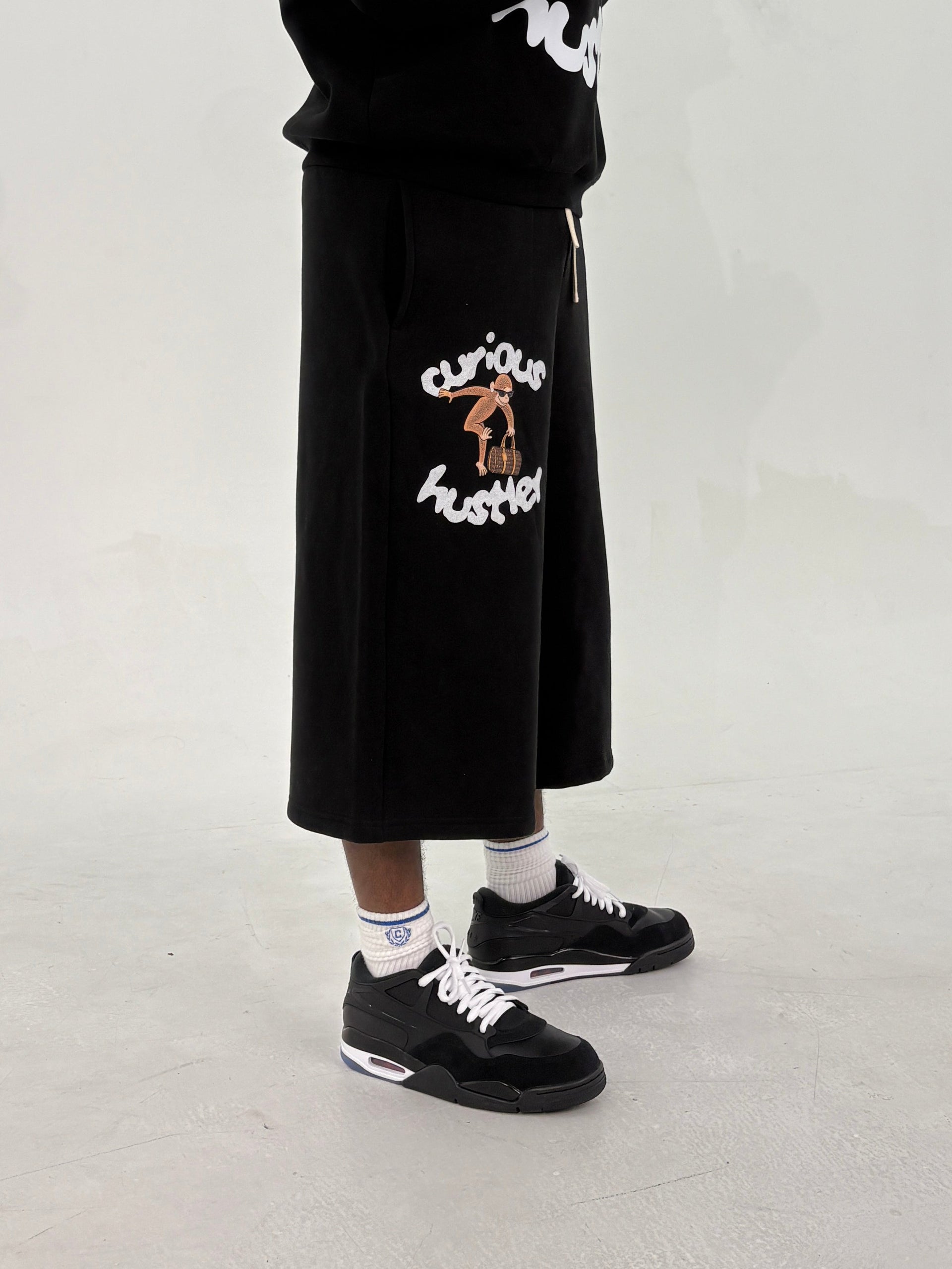 Curious Hustler 3/4 Sweatpants